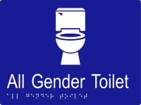 All Gender Toilet w Braille