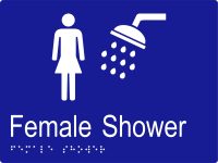Female Shower w Braille