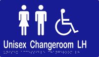 Unisex Accessible Changeroom LH w Braille